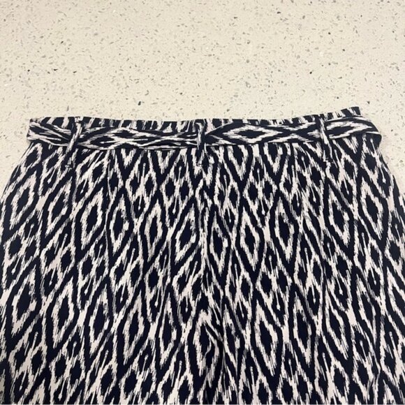 BANANA REPUBLIC Flowy Wide Leg Pants Side Zipper Belt Women's Size 0 - Picture 8 of 9